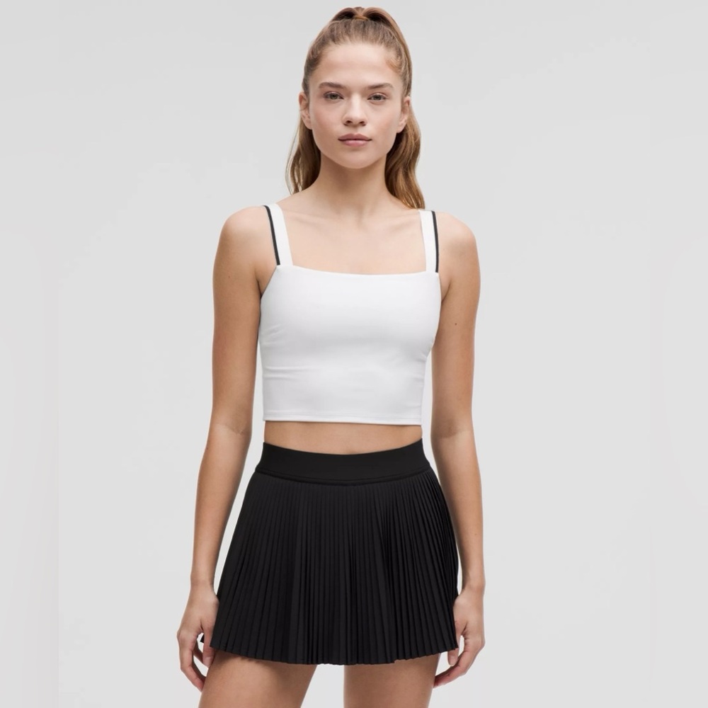 Lululemon Square-Neck Cropped Tennis Tank Top